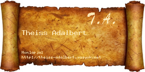 Theiss Adalbert névjegykártya